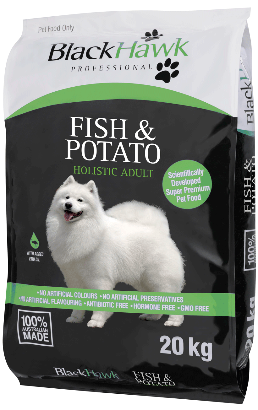 fish and potato dog food